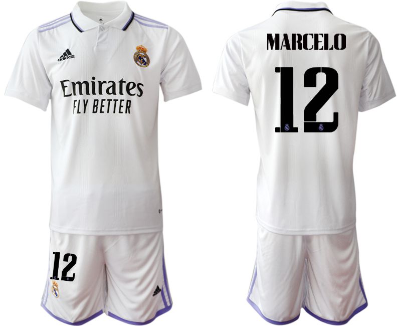 Men 2022-2023 Club Real Madrid home white 12 Soccer Jersey